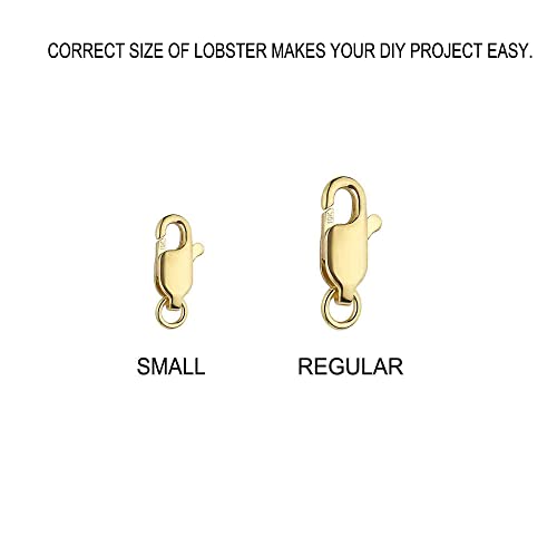 Ritastephens 10k Solid Yellow Gold Small Lobster Catch Lock Replacement Clasp