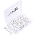 Beadia Natural White Howlite Stone Tila Beads 5x2mm Rectangle 2-Hole Spacer Beads for DIY Bracelet Earring Making 15"/Strand - color: White Howlite, size: 5x2mm