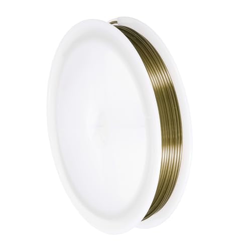 MECCANIXITY 18 Gauge Copper Wire for Jewelry Making Tarnish Resistant Beading Wire for Jewelry Making Crafts Supplies, Bronze,30FT - color: Bronze, size: 18 Gaugex30FT