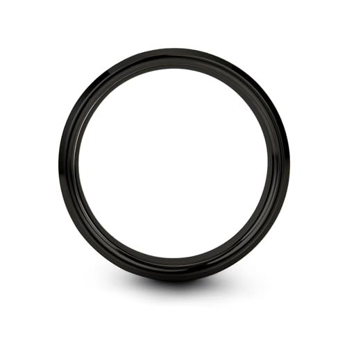 Chain Tool Ring - Gift for Cyclist - 8mm - Band - Gunmetal Black Silver - Personalized Custom Engraving - Men Women - Anniversary Engagement Wedding - Tungsten Carbide - Flat Dome Bevel - color: 13 - Black Tungsten