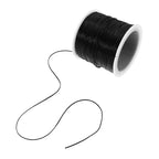 Ipetboom Elastic Thread for Hair Extensions - Silicone Stretch Cord Bracelet Rope for Hairstyling Braiding and Jewelry Making Wire Invisible for Hair Bundles and Wigs