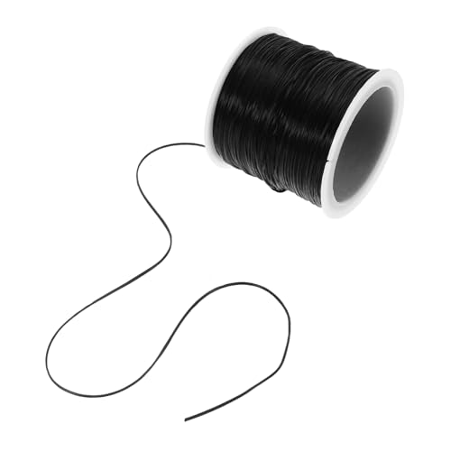 Ipetboom Elastic Thread for Hair Extensions - Silicone Stretch Cord Bracelet Rope for Hairstyling Braiding and Jewelry Making Wire Invisible for Hair Bundles and Wigs