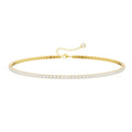 Tewiky Layered Necklaces for Women Non Tarnish- Chunky 14k Gold Plated Herringbone/Snake/Rope/Box/Cuban Link Chain for Women Waterproof Layering Stack Choker Necklace Trendy Dainty Tarnish Free Jewelry Set - color: Tennis Necklace Gold