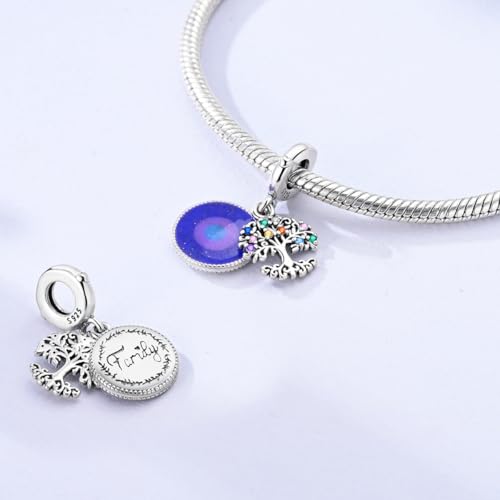 LAZA Charms for Bracelets 925 Sterling Silver Butterfly Summer Travel Ocean Lucky Charm Beads Pendant Jewelry for Women Mom - color: fantasy tree