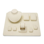 Oirlv Microfiber Square Jewelry Display Base, Compact Showcase Pad for Small Accessories, Part of a Complete Jewelry Display Set - style: TT16404