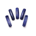 5PCS Natural Lapis Lazuli Stone Rectangle Curved Beads Gemstone Pendants Connectors for DIY Bracelet Neclace Jewelry Making - color: Lapis Lazuli