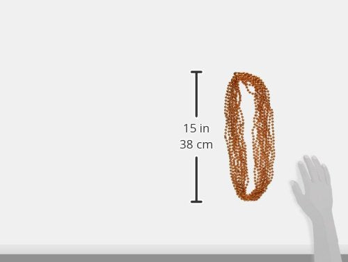 Party Beads - Small Round - size: 48-Pack, style: Orange (12-Pack)