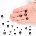 35pcs 10mm Natural Black Onyx Agate Gemstone Beads Energy Healing Crystal Round Loose Stone Beads for Jewelry Making, DIY Bracelets Necklaces - color: Black Onyx Agate, size: 10mm