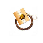 Crystal Choker Necklaces for Women,4mm Handmade Natural Stone Choker Beaded Necklace Healing Crystal Necklace Gemstone Bead Necklaces for Women - color: Tiger Eye