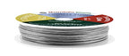 Mandala Crafts 7 Strand Beading Wire for Jewelry Making - 98 FT 22 Gauge Stainless Steel Braided Tiger Tail Wire for Bead Stringing - size: 7 Strands 22 Gauge 0.6MM 98FT