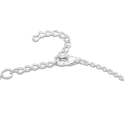 Horizontal Bar Necklace for Women, Sterling Silver or 14K Gold Plated Silver, Minimalist, CZ Diamond, Dainty Bar Pendant - Unique Jewelry Gift - style: Minimalist - Silver