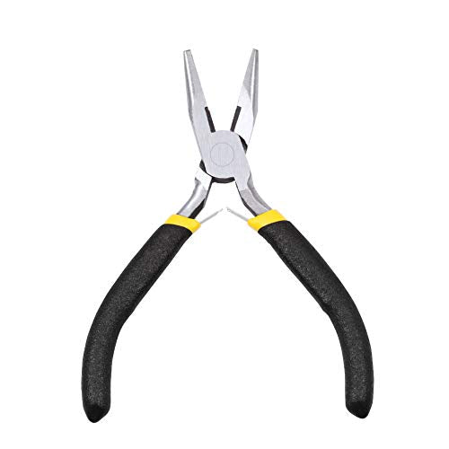 5 Inch Long Nose Pliers with Wire Cutter Smooth Jaws Mini Long Needle Nose Pliers for Jewelry Making Side Cutters Small Beading Pliers Micro Precision DIY Handcraft Tool - size: Chain Nose with Cutters