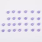 Ornaland 1480Pcs Letter Beads for Jewelry Making Bulk 7X4MM Small Acrylic Round Alphabet Beads for Earrings Necklaces Bracelets DIY Supplies(Light Purple) - color: Light Purple