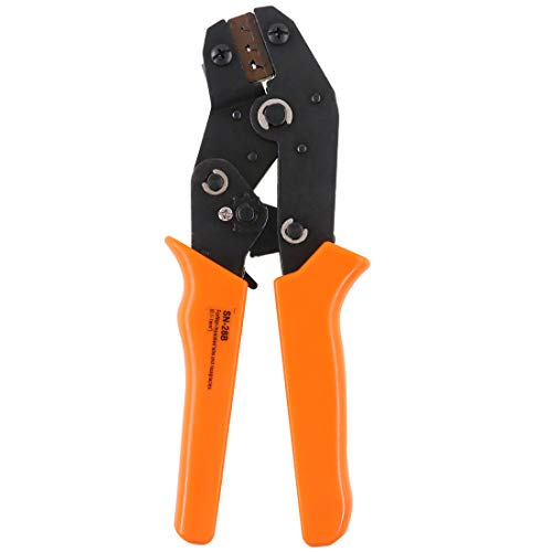 Hilitchi Professional Pin Crimping Tool 2.54mm 3.96mm 28-18awg 0.1-1.0mm² for Terminals with Wire-electrode Cutting Die Insulated Terminal Crimper/Stripper/Cutter Tool