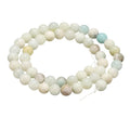 HARFINGTON 50pcs Natural Stone Beads 6mm River B Round Gemstone Stone Loose Beading Real Genuine Smooth Balls Bead for Jewelry Making Bracelets Necklace Earrings DIY - color: River Stone B, size: 6mm