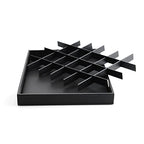 Stackable Jewelry Organizer Tray Premium PU Leather 24 Grid Jewelry Display Tray Trinket Earring Ring Organizer - style: 24 Grids