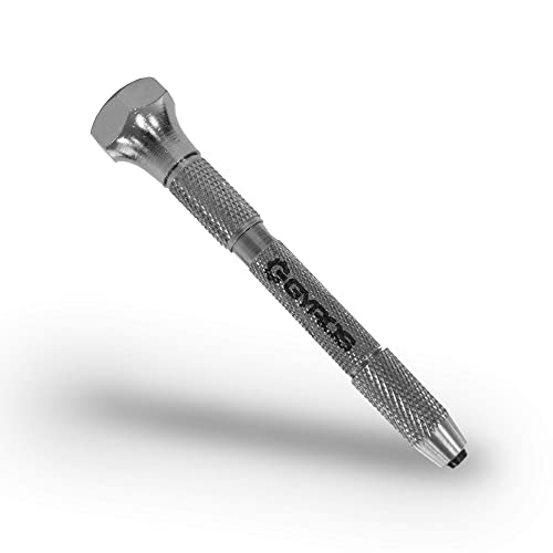 Gyros Pin Vise Hand Drill with Swivel Head and Mini Twist Drill Bit Set #50-60 11 Piece Micro Drill Bit Set - Professional Bundle for Jewelry Making, Hobby, Crafts and DIY