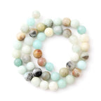 6mm 60pcs DIY Natural Amazonite Stone Beads Round Healing Crystal Gemstone Loose Beads for Jewelry Making Handmade Bracelet Necklace - color: Amazonite, size: 6mm