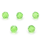 100pcs Adabele Austrian 4mm (0.16 Inch) Small Faceted Loose Round Crystal Beads Peridot Green Compatible with 5000 Swarovski Crystals Preciosa SS2R-416 - color: Peridot Green, size: 4mm Small (100pcs)