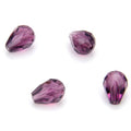24pcs Adabele Austrian 8mm Faceted Teardrop Loose Crystal Beads Amethyst Compatible with 5500 Swarovski Crystals Preciosa SST-811 - color: Amethyst, size: 8mm x 6mm - 24pcs