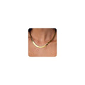 Gold Necklace for Women - Chunky 14K Gold Plated Chain Necklace Cuban Link Paperclip Chain Herringbone Statement Choker Necklace for Women Simple Trendy Jewelry Gifts - style: 6mm-snake chain-gd
