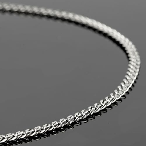 UMAOKANG 5 Meters Cuban Chain for Necklace DIY Jewelry Making Chains Bulk Stainless Steel Chain for Jewelry Making with Jump Rings and Lobster Clasps - color: 1.2mm Silver Cuban