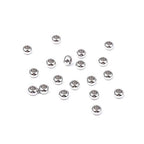 BEADIA Stainless Steel Spacer Beads 5x3mm Rondelle Loose Charm Caps Beads for DIY Jewelry Making 100pcs with 2.5mm Hole - color: 5x3mm 2.5mm