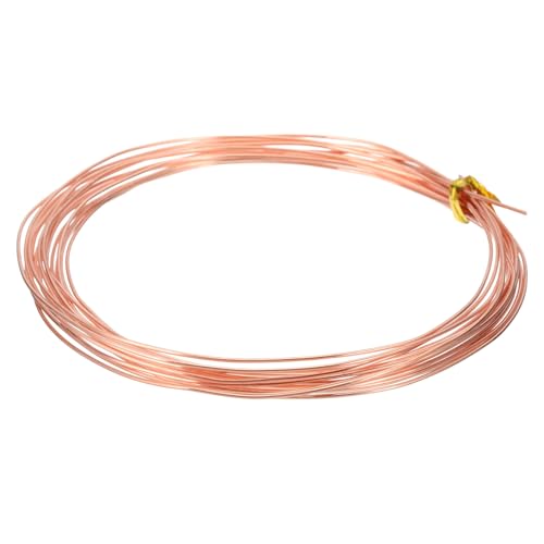 PATIKIL 99.9% Pure Copper Wire for Jewelry Making, 20 Gauge (0.8mm) Copper Craft Wire 14.8 Feet Beading Jewelry Making Supplies for Crafting Wreath Electroculture Gardening - size: 20 Gauge x 14.8 Feet