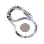 6mm Rainbow Fluorite Faceted Gemstone Round Loose Beads Strand 15.5-16" DIY Jewelry Making - color: Rainbow Fluorite