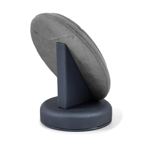PU Leather Necklace Display Stand Microfiber Small Necklace Holder Jewelry Gift Display Stand For Birthday, Valentine's Day (Dark Gray) - color: Deep Grey