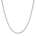 HZMAN Cuban Chain for Men - Stainless Steel Gold & Silver Diamond Cut Hip Hop Link Chains - 3.5mm/5mm/7mm/9mm - 16-30 Inch - color: 5mm Silver, size: 18In