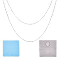 Elecrelive S925 Sterling Silver Chains 3.28 Feet Twisted Silver Singapore Chains 4.5x1mm with Velvet Bag for Men Women Jewelry Chain DIY Making - color: 925 Sterling Silver