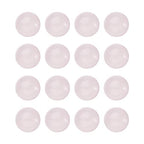 Fashewelry 50Pcs Natural Rose Quartz Cabochon Stone Half Round Beads 6mm Tiny Flat Back Gemstone Chakra Healing Crystal Cover Cabs for Jewelry Making - color: 3-Rose Quartz, size: 6x3~4mm