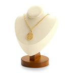 Jewelry Bust Necklace Display Microfiber Jewelry Necklace Display Stand for Show Selling - color: White
