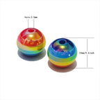 Mixed Lots Shiny AB Color Acrylic Faceted Bead DIY Beading Hairband Bracelets Necklace Craft Embelishment (Opaque Rainbow Stripe#1) - color: Opaque Rainbow Stripe#1