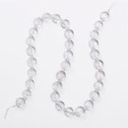 BEADIA Natural Faceted Clear Quartz Rondelle Disk Stone Beads 10x5mm 37cm for DIY Chain Jewelry Making - color: Clear Quartz
