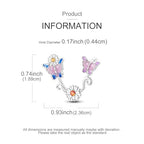 LAZA 925 Sterling Silver Charm for Bracelet Necklace Dangle Love Mom Butterfly Party Charm Beads Pendants DIY Jewelry for Women - color: Butterfly Gerbera