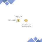 uxcell 1400Pcs Glass Bugle Beads, 1.5x1.5mm Tube Mini Loose Glass Seed Spacer Bead for DIY Earrings Necklaces Bracelets Jewelry Making (Silver-Gold) - color: Silver-Gold, size: 1.5x1.5mm