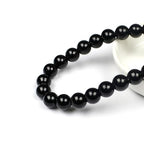 MJDCB Natural Stone Beads Natural Black Obsidian Loose Beads are Used in Jewelry Design to Make Bracelets and Necklaces 15inch (6mm) - color: Black Obsidian, size: 6mm