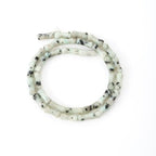 5x12mm Natural Kiwi Jasper Stone Bamboo Shape Gem Healing Energy Loose Spacer Beads for DIY Necklace Bracelet Earring - color: Kiwi Jasper