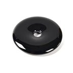 JM Design Black Onyx Donut Circle Pendant Size 40mm Sold Per Piece for Jewelry Making, Arts and Craft