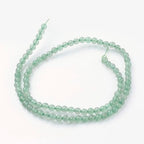 85Pcs Natural Green Aventurine Beads 4mm Round Gemstone Beads Smooth Stone Loose Bead for DIY Bracelets Necklace Earrings Jewelry Making - color: Natural Green Aventurine, size: 4mm