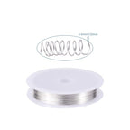 1 Roll 32.8 Feet(10m) 26 Gauge Round Copper Jewelry Bendable Wire Long-Lasting Plated Jewelry Wire Soft Artistic Wires Copper Metal Beading for Jewelry Making Crafts,Silver Color Plated - color: 26 Gauge,Silver Color Plated