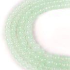 RayLineDo® 39Pcs 10mm Natural Light Green Jade Stone Round Beads Loose Beads Wholesale for Jewelry Making - color: Light Green Jade, size: 10mm