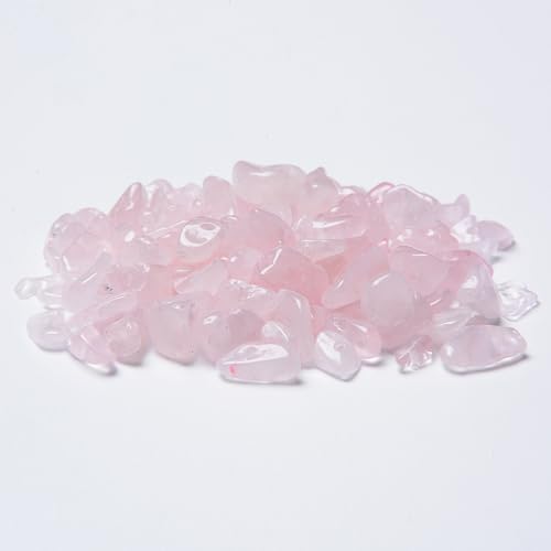 3-5mm Natural Rose Quartz Gemstone Chips Loose Beads Semi Precious for Jewelry Making DIY Handmade Craft Supplies 1 Strand per Bag Approxi 32" - color: Rose Quartz