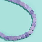8MM Natural Amethyst Gemstone Loose Square Cube Beads Stone Healing Power for Jewelry Making DIY Bracelet Necklace - color: Amethyst