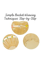 PEDDIG SHOP Beaded Basket Weaving Kit – DIY Rattan Craft Set for Beginners & Adults – Complete Basket Making Kit with Wooden Beading & Step-by-Step Guide