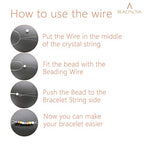 BEADNOVA 1.2mm Bracelet String Clear Craft Wire Stretch String Cord for Jewelry Making Beading Thread Elastic Thread Cord (50m) - size: 1.2mm