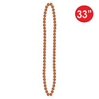 Party Beads - Small Round - size: 48-Pack, style: Orange (12-Pack)