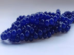 Stone Beads 6mm 140pcs Dark Blue Chalcedony Beads Round Loose Gemstones Beads for Bracelet Necklace Jewelry Making (6mm, 60631 Dark Blue Chalcedony) - color: Dark Blue Chalcedony Beads, size: 6mm
